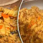 En okonventionell pasta- och köttfärssupé: enkelt recept